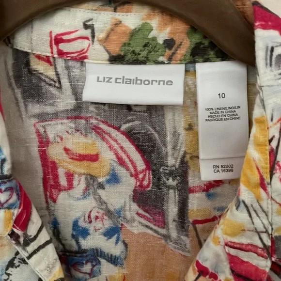 Liz Claiborne Market Theme Button Down - Picture 3 of 4